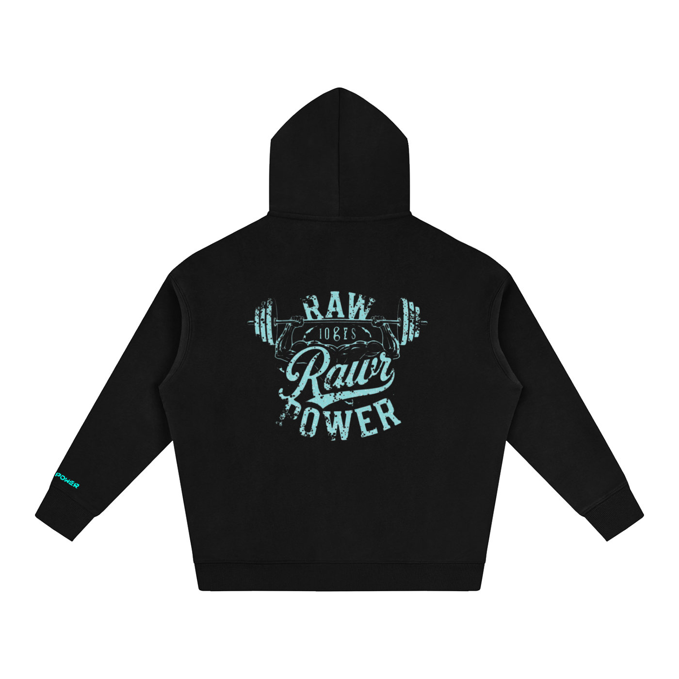 Oversize Fleeced Hoodie Raw Power