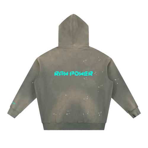 Fleece Hoodie Vintage Raw Power