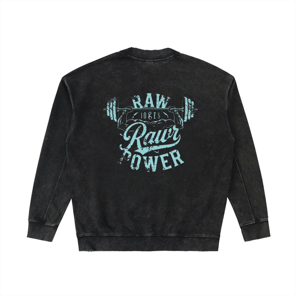 Fleece Hoodie Vintage Raw Power