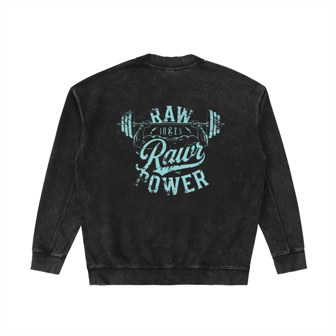 Fleece Hoodie Vintage Raw Power