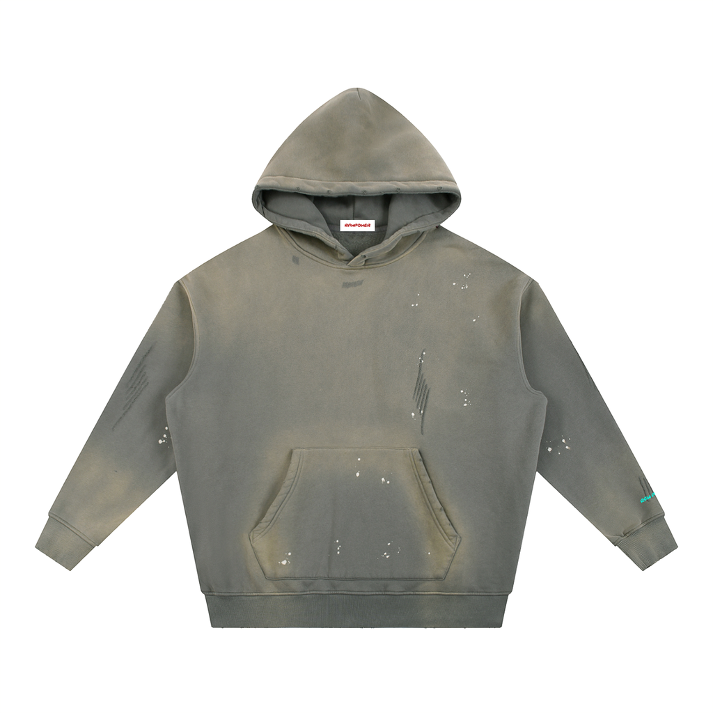 Fleece Hoodie Vintage Raw Power